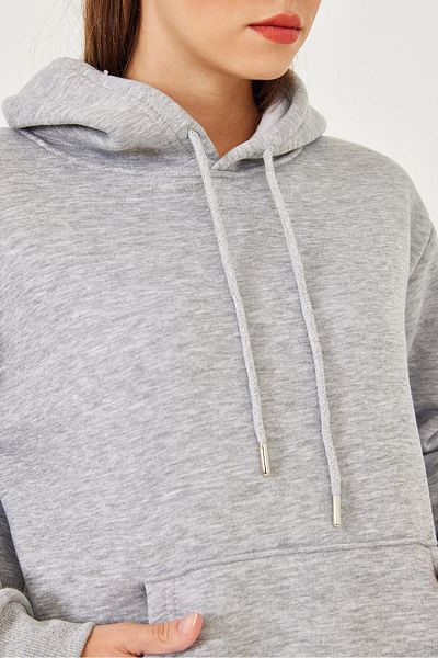 Bianco Lucci Γυναικείο φούτερ Kangaroo Pocket MBHS012 60601012