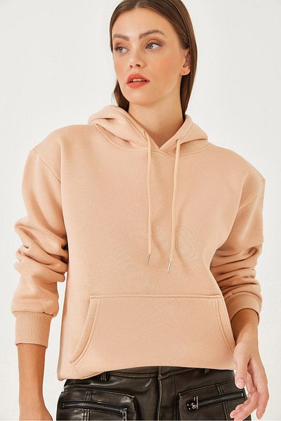 Bianco Lucci Γυναικείο φούτερ Kangaroo Pocket MBHS012 60601012