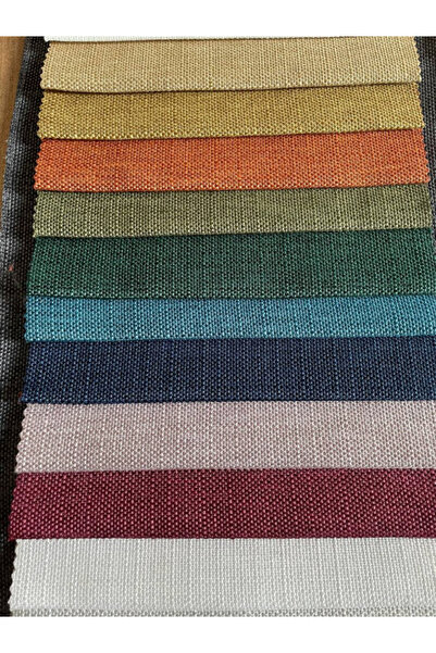 MebelPort Curtain Linen Phone Curtain 1/3 Intencial Stitching Single Wing for Cornish (30 Colors Selection)