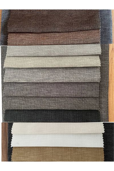MebelPort Curtain Linen Phone Curtain 1/3 Intencial Stitching Single Wing for Cornish (30 Colors Selection)
