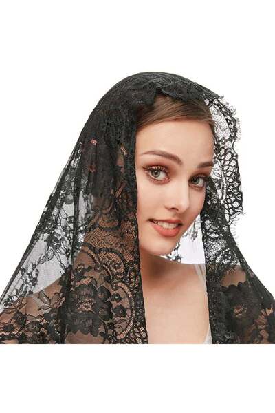 Genel Markalar Zarif Kraliyet Sarayı Çiçek Dantel Gelin Duvağı