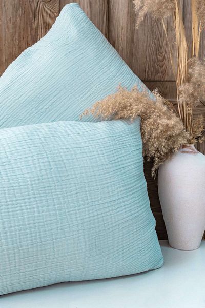Meet MyNatural Organic Muslin Cotton Pillow Case - 4 Layers, 50*70cm, 2 Pieces