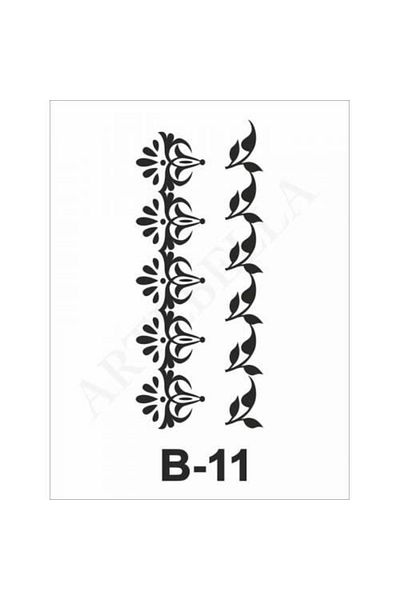 Artebella استنسل B-11 مقاس 10×20 سم