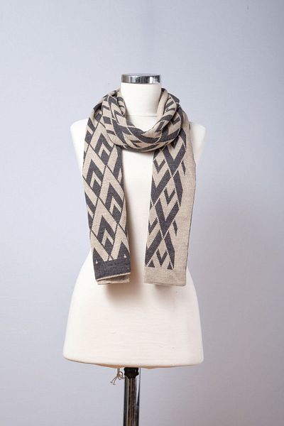 Butik V Patterned Knitwear Scarf
