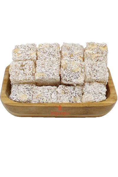 Dağcıoğlu Square Turkish Delight with Coconut and Hazelnut 4 kg