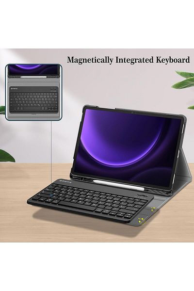 m.tk moveteck 12.4" Galaxy Tab S10+ Plus - Compatible Pen and Bluetooth Stand, Sm-X820 Turkish
