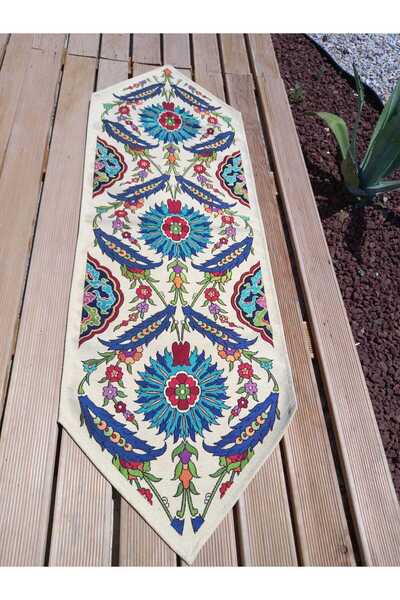 TROYA Dokuma Kumaş Goblen Runner