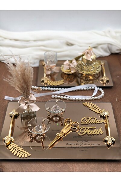 Masalsı Concept Söz Tepsisi Nişan Tepsisi Yüzük Tepsisi Kız Isteme Tepsisi Ma...