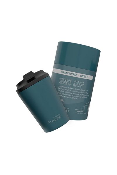 Fressko 8oz CEREAMIC INTERIOR CUP BINO EMERALD