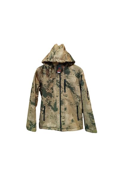 MYSİA Palton cu glugă softshell cu model de camuflaj Mysia Jandarma - Xxl