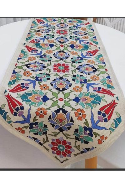 TROYA Tapestry Woven Fabric Decorative Runner 40x140cm