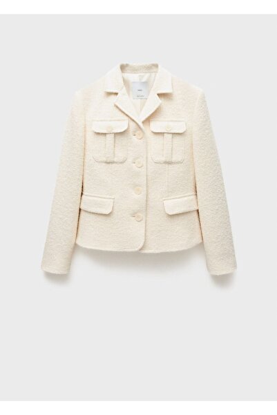 MANGO Woman Cepli tüvit blazer ceket