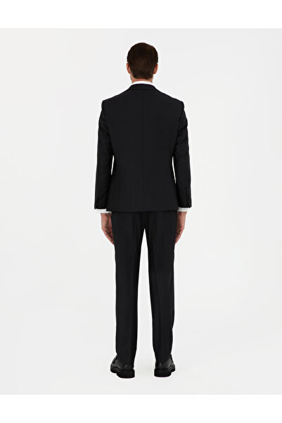 Pierre Cardin PİERRE CARDİN DOKUMA SUİT KUMAŞ SLİM FİT SİYAH TAKIM ELBİSE