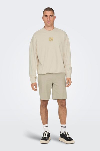 Only & Sons ONSMARK 0011 - Σορτς Algodon και Lençik Μπεζ
