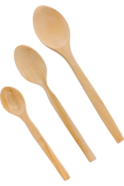 küche&haus Wooden Handmade Natural Spoon Non-Varnished Domestic Goods