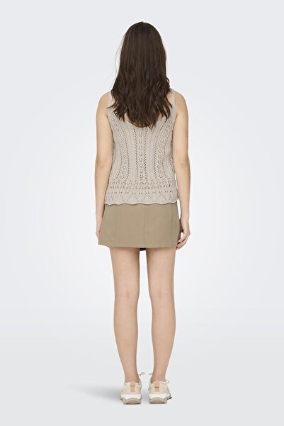 ONLY Onllyzet Life S/L Top Knt Noos 15277573 Stone