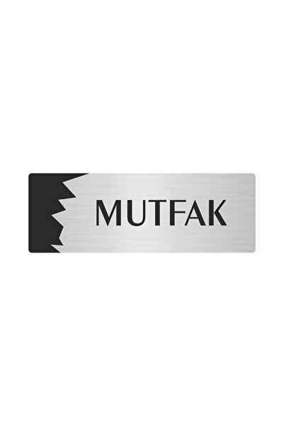 Metal Department Door Nameplate, Orientation plate Kitchen 10X20 Cm Silver Color