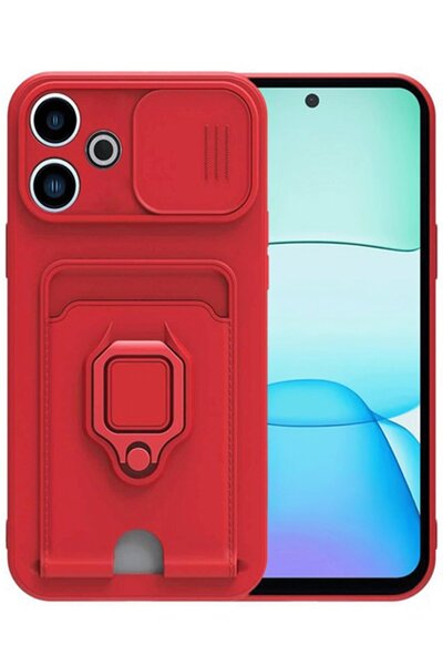 m.tk moveteck Xiaomi Redmi 13 4g Kılıf Kamera Korumalı Sürgülü Yüzüklü Kartvi...