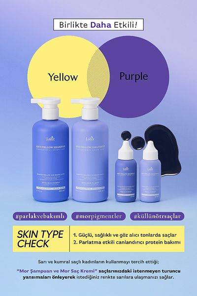 Lador Color Equalizing and Protective Anti-Orange Purple Shampoo Lador Anti Yellow Shampoo 300ml