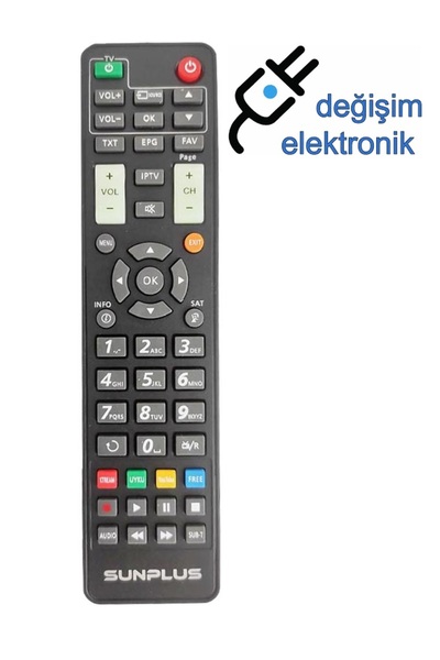 Genel Markalar Sunplus Falcon Hd Uydu Logolu Orjinal Kumandası