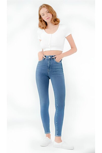 Lixera Jeans skinny albastru mediu Molina Colorfast Collector (VEZI TABELUL NOSTRU DE MĂRIMI)