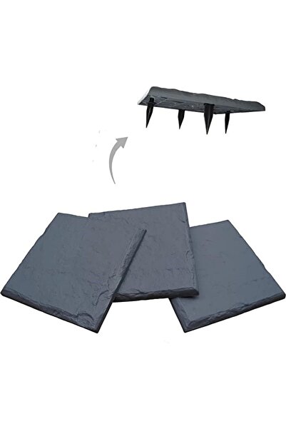 Genel Markalar Plastik Bahçe Yer Karosu Dekoratif Yürüyüş Yolu Antrasit
