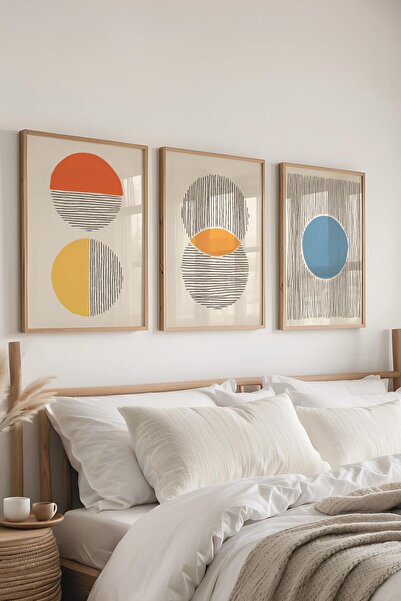 Postifull Set de pictură cu rame, 3 bucăți de rame din lemn și set de postere...