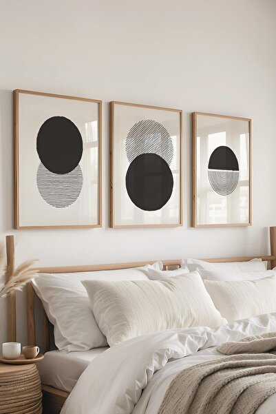 Postifull Set de pictură cu rame, 3 bucăți de rame din lemn și set de postere...