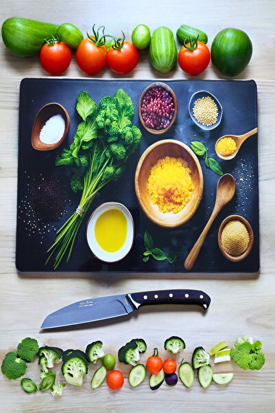 Kitchen Dream Tempered Glass Cutting Board 25*35 – Anti-Scratch, Heat Resista...