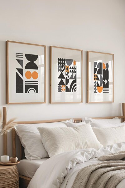 Postifull Set de pictură cu rame, 3 bucăți de rame din lemn și set de postere...