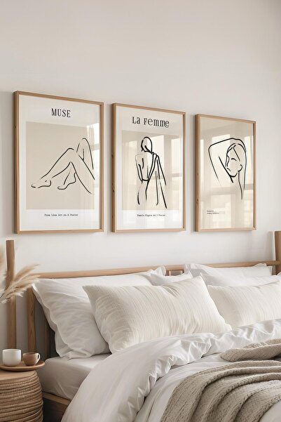 Postifull Σετ ζωγραφικής με κορνίζα, 3 τεμάχια ξύλινο κορνίζα και σετ αφίσας ...