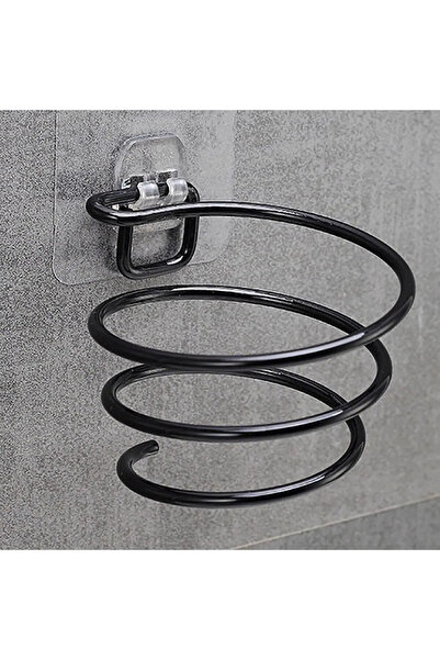 yodis Güçlü Yapışkanlı Siyah Fön Makinesi Askısı Saç Kurutma Makinesi Tutacağ...