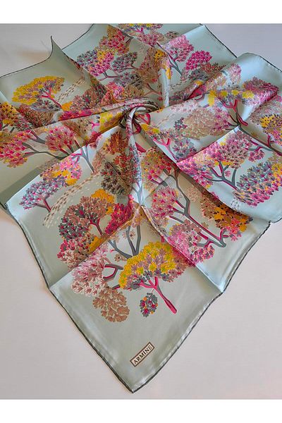 Armine ARMINE Twill μεταξωτό κασκόλ - 2025 Kiş Sezon 9209D02-56