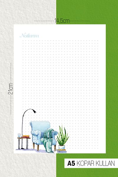 SelisCraft Hot My Nest Dotted Notepad 01 Daily Planner, Σημειωματάριο, Λίστα εκκρεμοτήτων, Σημειωματάριο, Ατζέντα
