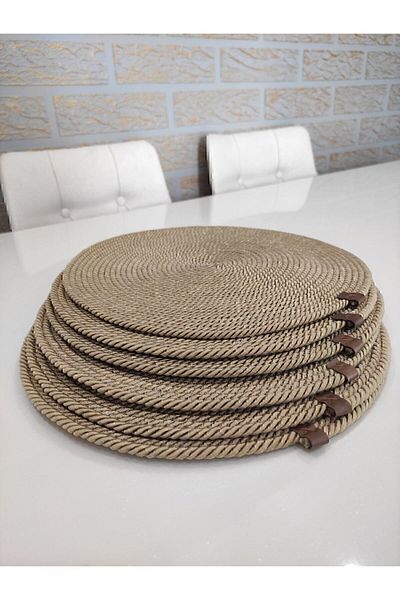 Wood Design Σετ 6 Πυρίμαχων American Service Runner Placemat Dowry - Διχτυωτό πιάτο