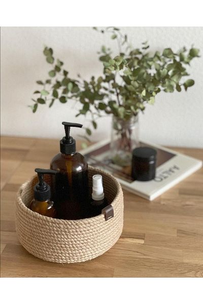 Foksan Deri Wicker Basket Decorative Basket Organizer