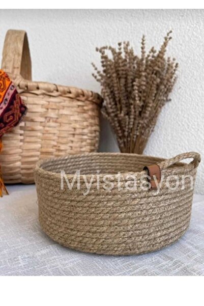 myistasyon "tarzınızı evinize yansıtın" Hasır Sepet Takımı,jüt Halat Sepet,ba...