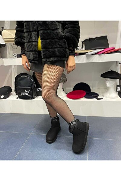 jurbani Garantili Kadın Ultra Mini Model Içi Tüylü Peluşlu Bot