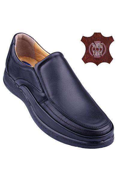 DETECTOR Genuine Leather Ultra Comfortable Orthopedic Men's Shoes - Gel Sole KRZ2004
