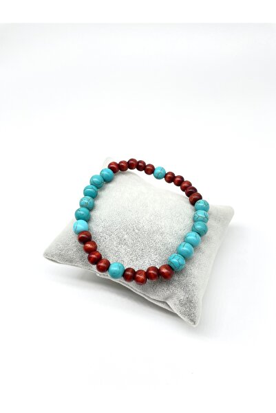 Padore Accessory سوار المروحة باللون الأزرق العنابي - الخشب والحجر الطبيعي