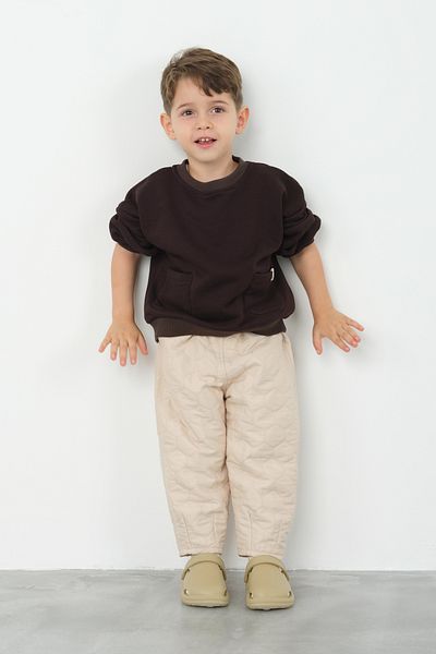 Mioma Kids Bitter Brown Pocket Sweatshirt