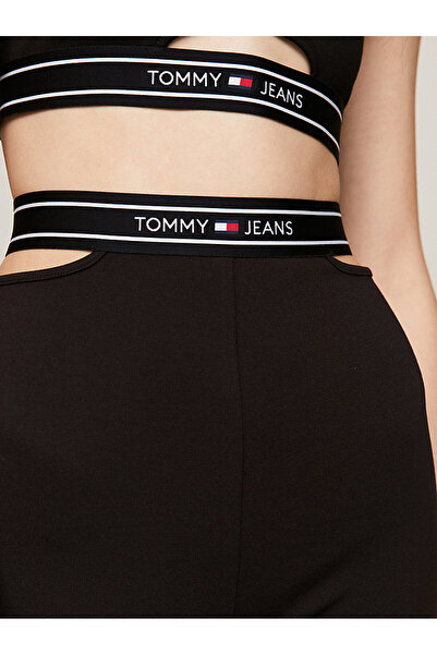 Tommy Hilfiger TOMMY JEANS KADIN LOGO TAPING CYCLE ŞORT TAYT