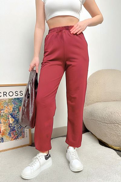 ruNadeS Women's Elastic Leg Winter Cotton Three-String Jogger Sweatpants