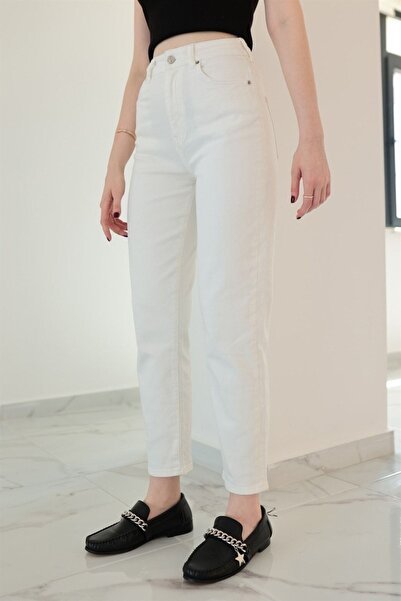 WODDİ Γυναικείο ψηλόμεσο τζιν παντελόνι Nira Boyfriend Mom