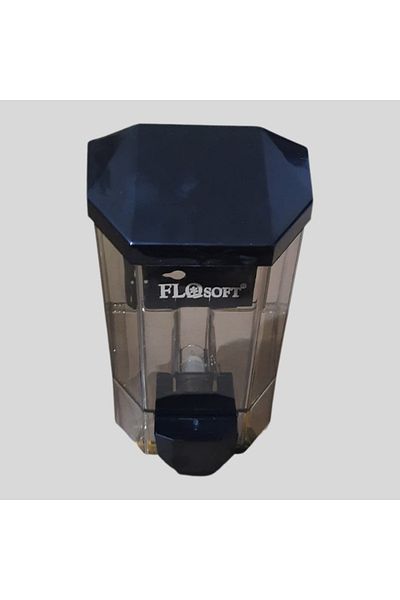 Flosoft موزع الصابون السائل F032S 500 مل أسود-شفاف