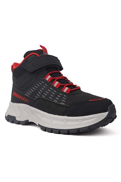 Kids Club Shoes Unisex Παιδικές Μπότες - Cool Tiger, Ορθοπεδική Αντιολισθητική Σόλα, ΜΑΥΡΟ