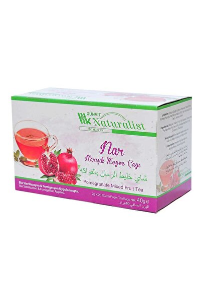 Generic Brand Mixed Fruit Tea with Pomegranate 20 Filter Bags Alithestereo