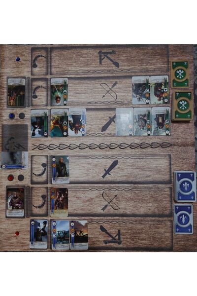 Gwent - Witcher 3 oyun Kartları Ve Kanvas Kumaş Oyun Matı