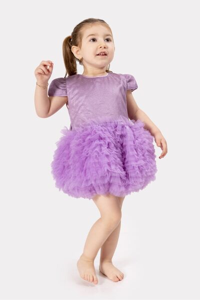 Baby Animals Bebek Kız Çocuk Doğum Günü Parti Düğün Elbise Tüllü Tütü Astarlı...