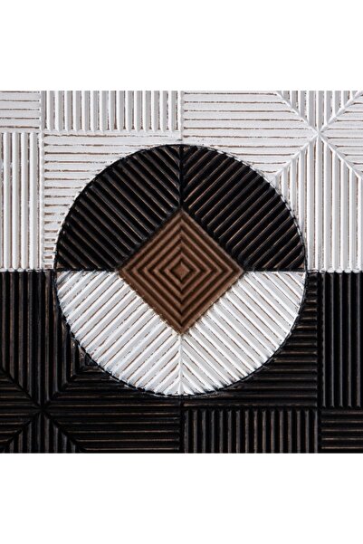 Home Box Rena MDF Carved Wall Art - 90x3x90 cm